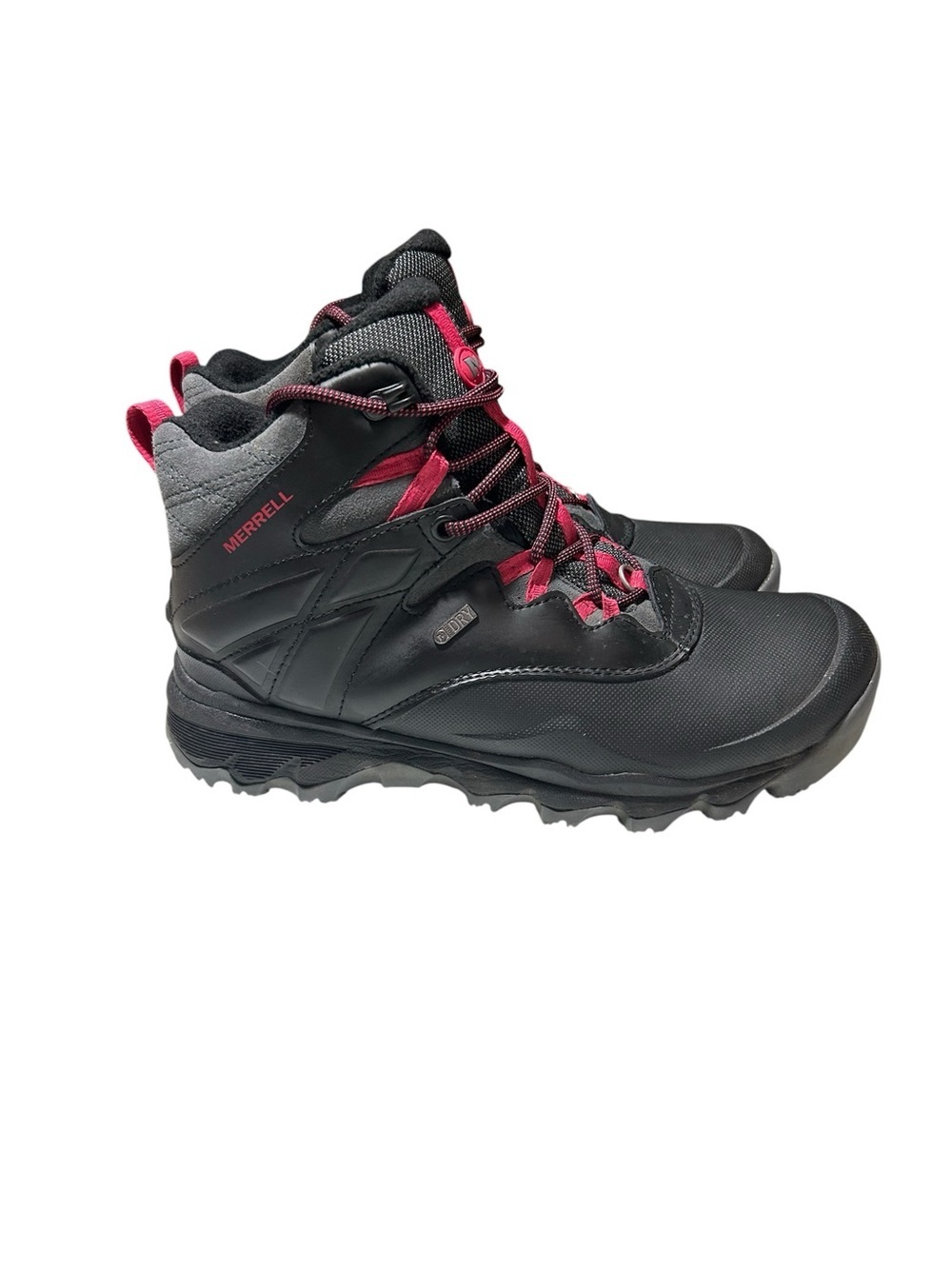 Merrell Black Hiking Boots with Pink Details size 9